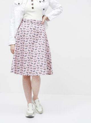 Ružová sukňa s motívom hrocha annanemone