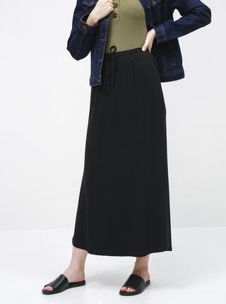 Čierna basic maxi sukňa VILA Dell