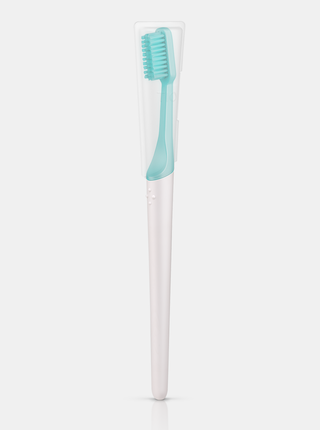 Tyrkysový zubní kartáček  TIO - medium