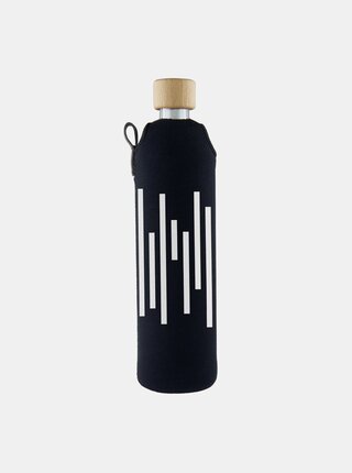 Sklenená fľaša v neoprénovom obale Drinkit Barcode 500 ml