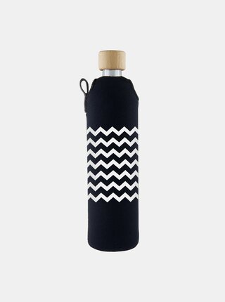 Sklenená fľaša v neoprénovom obale Drinkit Cikcak 500 ml