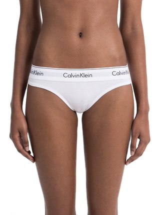 Bílá dámská tanga Thong Strings Calvin Klein Underwear