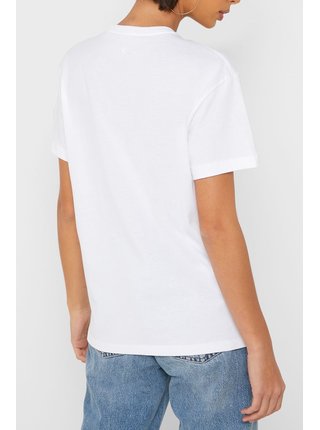 Converse biele tričko s nápismi