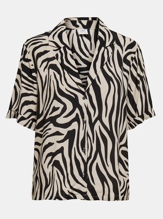 Béžová košeľa so zebrím vzorom Jacqueline de Yong Tara