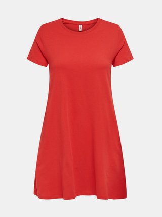 Červené basic šaty ONLY May