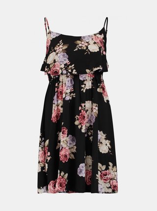 Čierne kvetované šaty Haily´s Kim