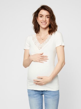 Bieke tehotenské tričko s krajkou Mama.licious Trina