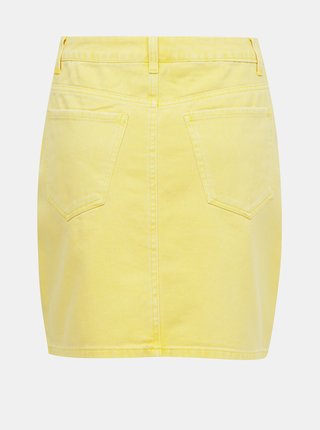 Žltá rifľová sukňa VERO MODA Kate