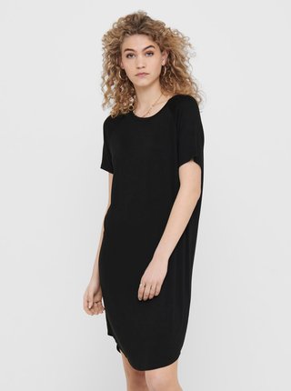 Čierne voľné basic šaty Jacqueline de Yong Fantorini