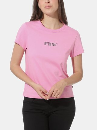 Růžové dámské tričko VANS Winky