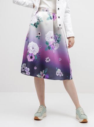 Fialová kvetovaná sukňa Dorothy Perkins 