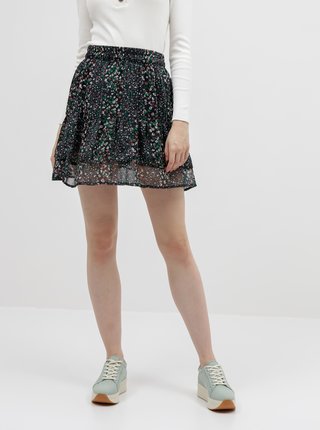 Tmavomodrá vzorovaná sukňa Jacqueline de Yong