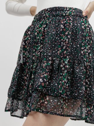 Tmavomodrá vzorovaná sukňa Jacqueline de Yong