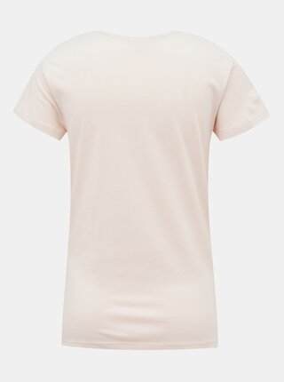 Svetloružové basic tričko Jacqueline de Yong Chicago