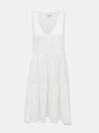 Biele voľné šaty Jacqueline de Yong Fenna