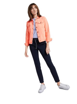 Oranžová dámská džínová bunda Tom Tailor