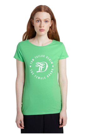 Zelené dámské tričko Tom Tailor Denim