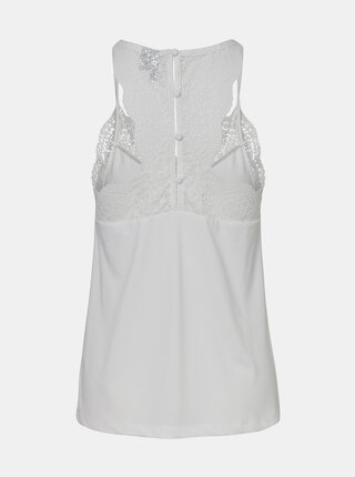 Krémový top s krajkou VERO MODA Ana