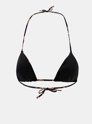 Čierny vzorovaný horný diel plaviek Calvin Klein Underwear