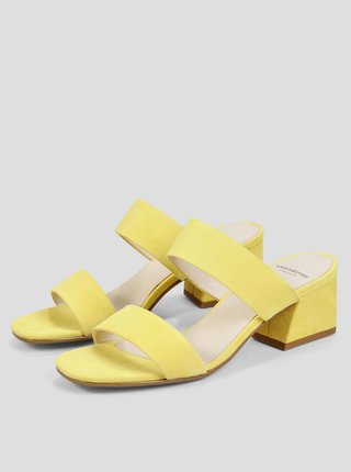 Žluté dámské semišové pantofle Vagabond