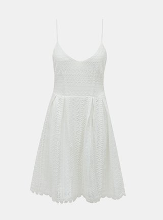 Bílé krajkové šaty ONLY Helena