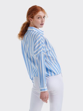 Bielo-modrá dámska pruhovaná košeľa Alcott