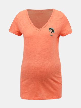 Oranžové tehotenské tričko Mama.licious Joana