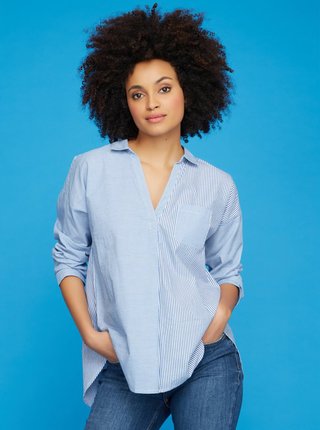 Modrá pruhovaná košeľa M&Co
