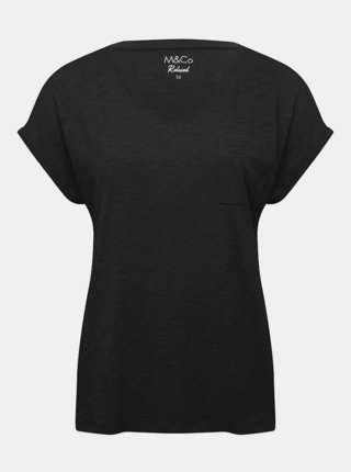 Čierne basic tričko M&Co