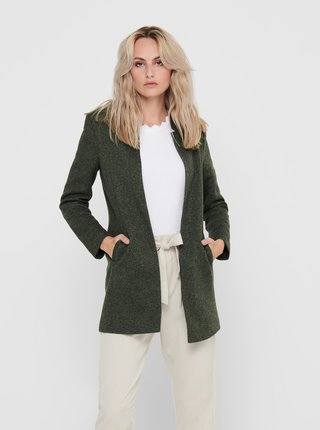 Tmavě zelený lehký kabát ONLY Soho