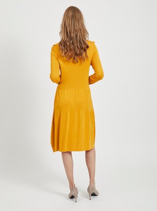 Oranžové šaty VILA Bolonsia