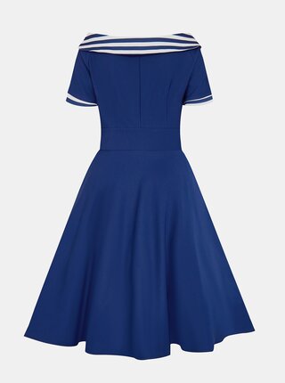 Modré pruhované šaty Dolly & Dotty