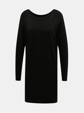 Čierne svetrové šaty ONLY