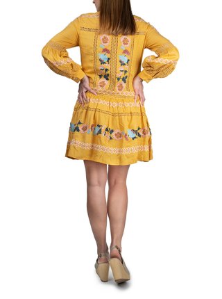 Anany žlté šaty Puebla Amarillo