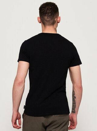Čierne pánske tričko Superdry