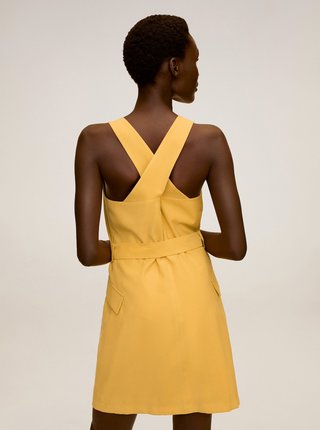 Žluté šaty Mango