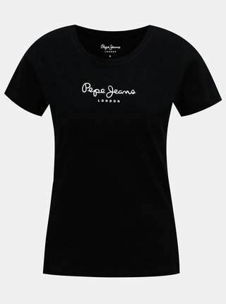 Čierne dámske tričko Pepe Jeans