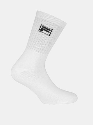 Sada tří párů pánských bílých ponožek FILA