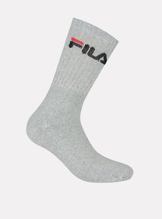 Sada tří páru ponožek v šedé barvě FILA