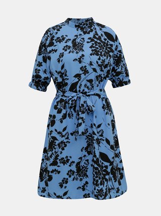Modré kvetované šaty Jacqueline de Yong Lion