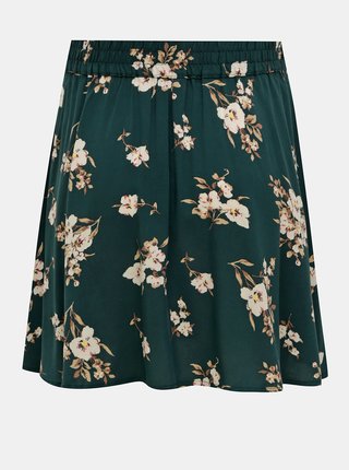 Zelená kvetovaná sukňa VERO MODA