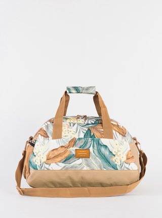 Krémovo-béžová vzorovaná cestovná taška Rip Curl