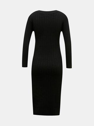 Čierne svetrové šaty Jacqueline de Yong Kate