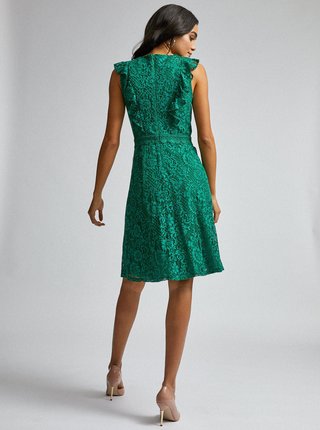 Zelené krajkové šaty Dorothy Perkins