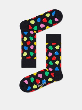 Čierne vysoké ponožky Happy Socks