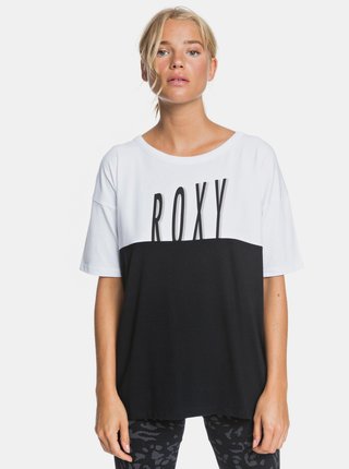 Bielo-čierne tričko Roxy