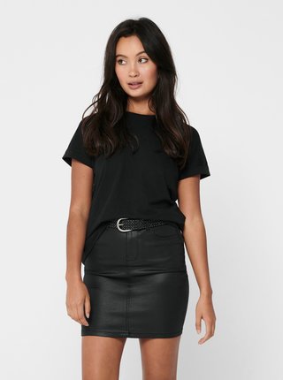 Čierne basic tričko Jacqueline de Yong Louisa