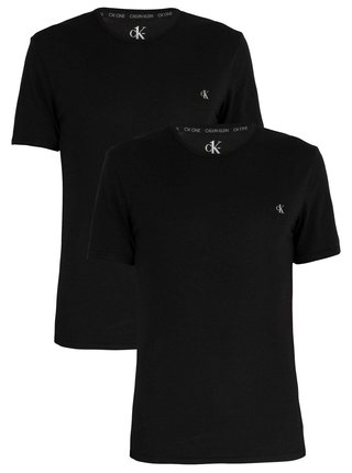 Sada dvou černých pánských triček Calvin Klein Jeans
