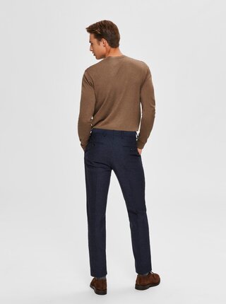 Hnědý basic svetr Selected Homme Berg