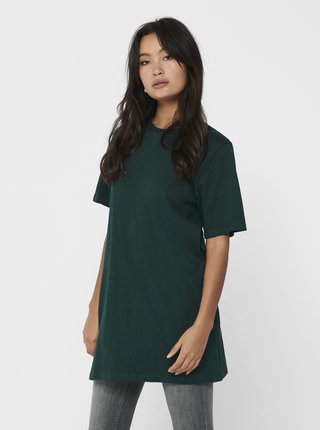 Tmavozelené oversize tričko Jacqueline de Yong Kris